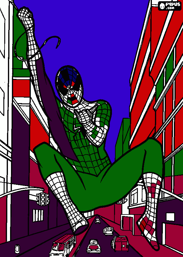 dessin un super spiderman
