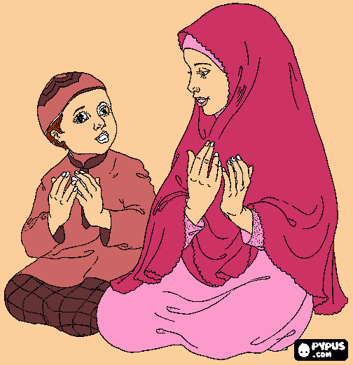 dessin Une femme et son enfant