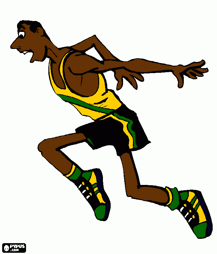 dessin Usain Bolt