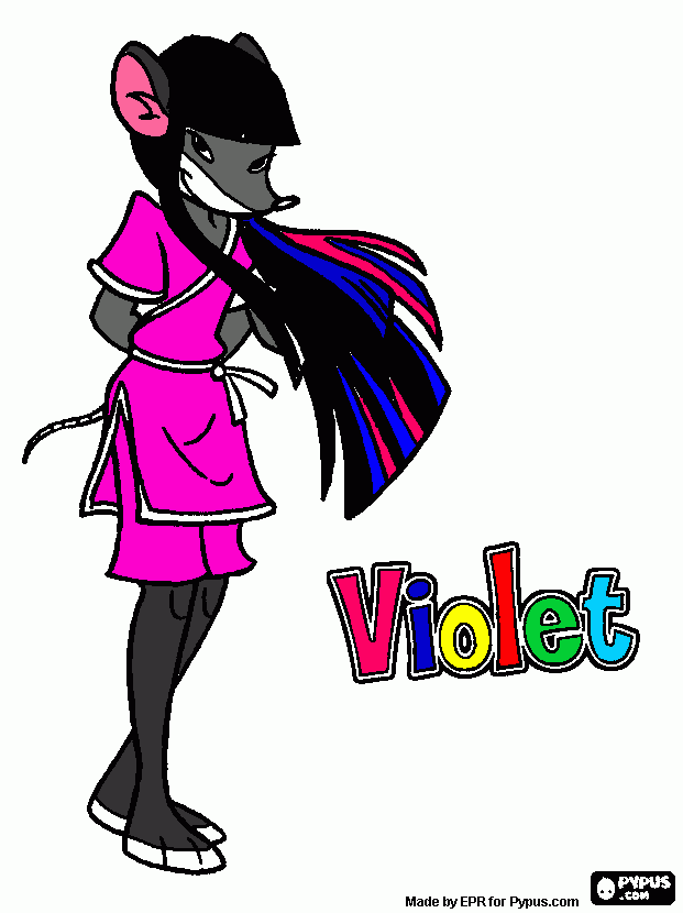 dessin violette