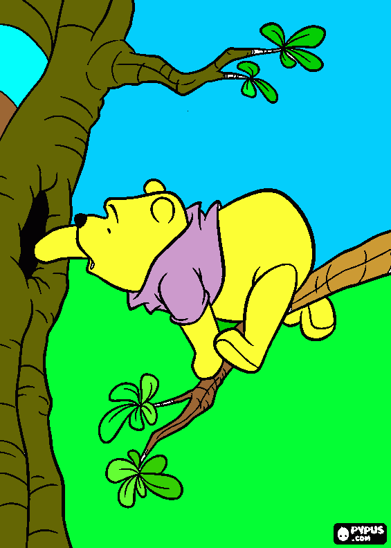 dessin Winnie l'ourson pour Marraine