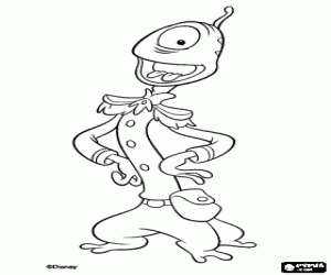 Coloriage Agent Wendy Pleakley travaille pour la F�d�ration Galactique en tant qu'expert sur la plan�te Terre