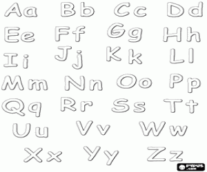 Coloriage Alphabet avec majuscules et minuscules