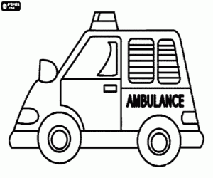 Coloriage Ambulance