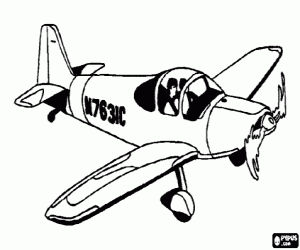 Coloriage Avion � h�lice