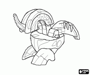 Coloriage Bakugan Dragonoid - Sph�re Bakugan