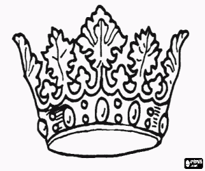Coloriage Couronne de roi ou couronne royale