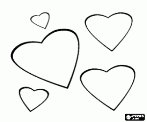 Coloriage D�coration de coeurs pour Saint Valentin