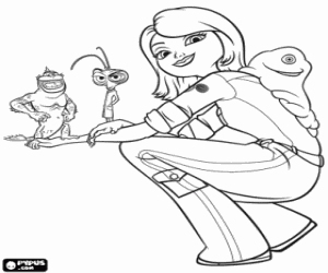 Coloriage G�mormica avec BOB, Dr. Cafard et Le Maillont Manquant