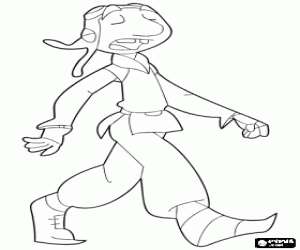 Coloriage Gwizdo est le cerveau du groupe de chasseurs et n�gocie des contrats avec le peuple terroris� par les dragons