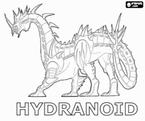 Coloriage Hydranoid est l'une des esp�ces les plus fortes de Bakugan