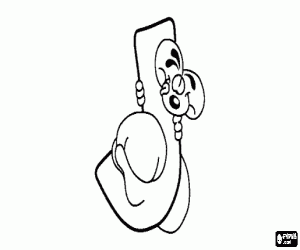 Coloriage Lettre J avec l'espi�gle petit souris