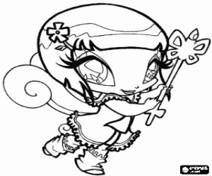 Coloriage Lockette, la mini-f�e de Bloom, la pixie des portails