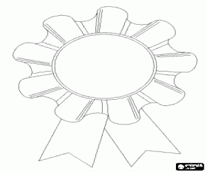Coloriage M�daille comme un cadeau pour le meilleur papa