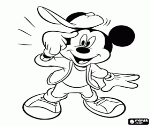 Coloriage Mickey Mouse a une bonne id�e