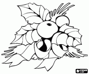 Coloriage Ornementations v�g�tales de No�l