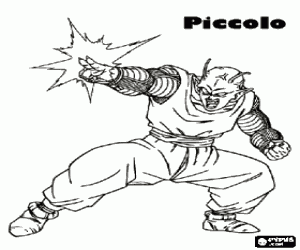 Coloriage Piccolo, un guerrier tr�s fort, ami de Goku et ma�tre de Gohan