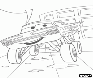Coloriage Ramone est un Chevrolet Impala