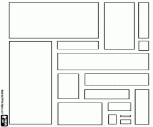 Coloriage Rectangles de diff�rentes tailles et proportions