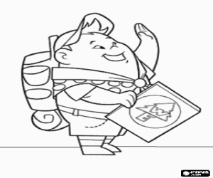 Coloriage Russell pr�t � vivre de nombreuses aventures