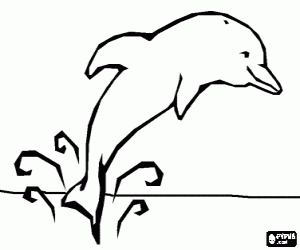Coloriage Sauter de dauphin