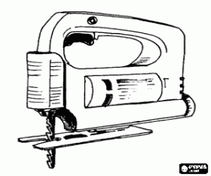 Coloriage Scie sauteuse el�ctrique ou scie � guichet