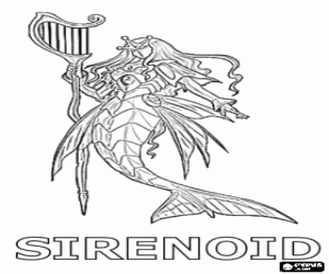 Coloriage Sirenoid est un Bakugan Aquos