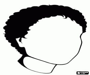 Coloriage T�te d'une femme sans visage pour dessiner