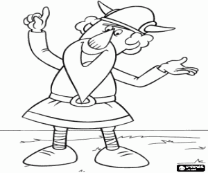 Coloriage Urobe, la plus ancienne du village viking