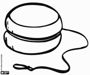 Coloriage Yo-yo, l'un des plus anciens jouets