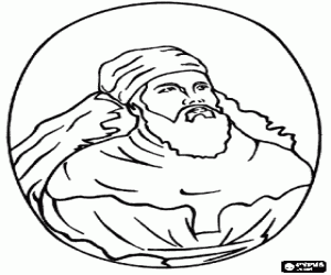 Coloriage Zoroastre, Zarathushtra ou Zarathoustra , proph�te et fondateur du Zoroastrisme