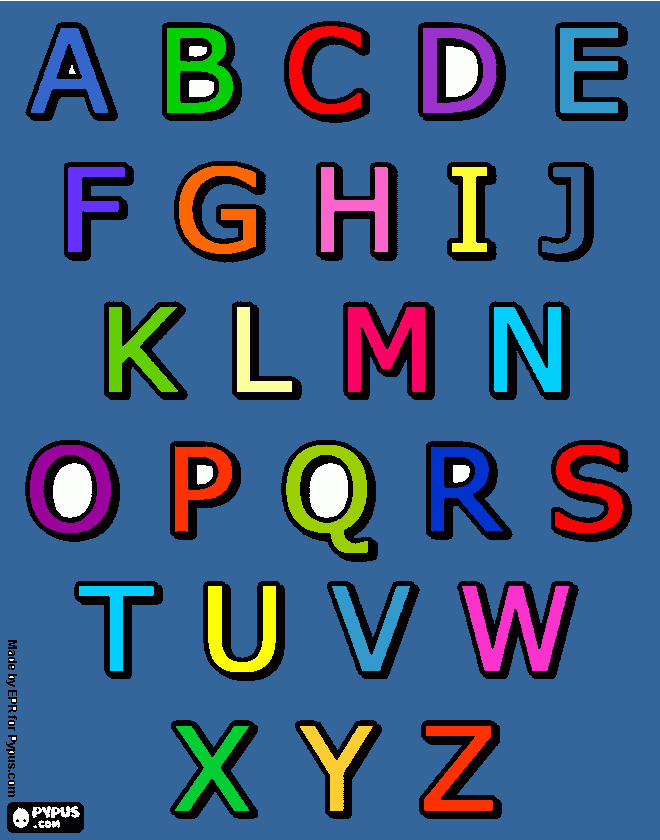 dessin alphabet couleur