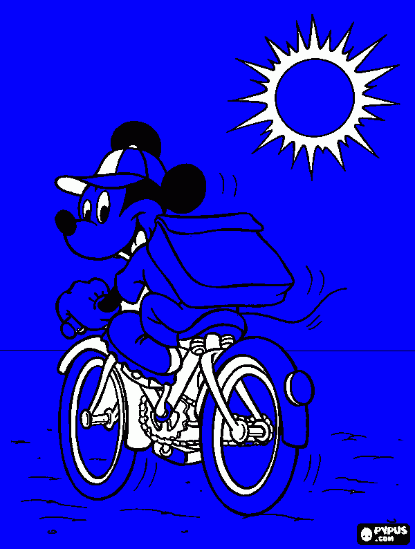 dessin antoine a velo