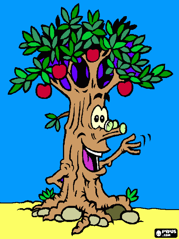 dessin arbres couleur
