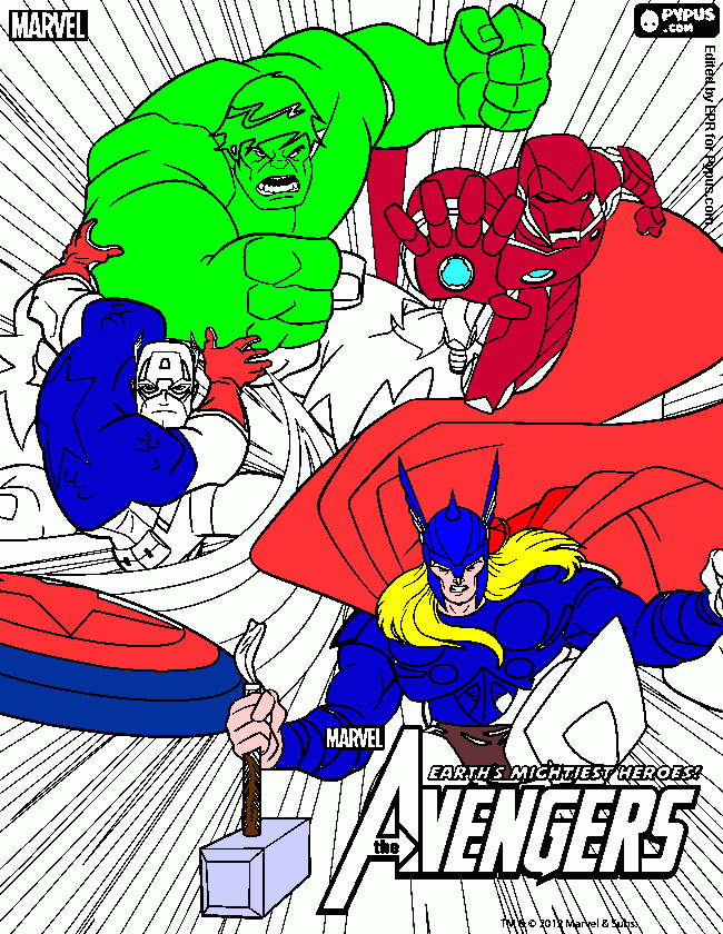 dessin avengers