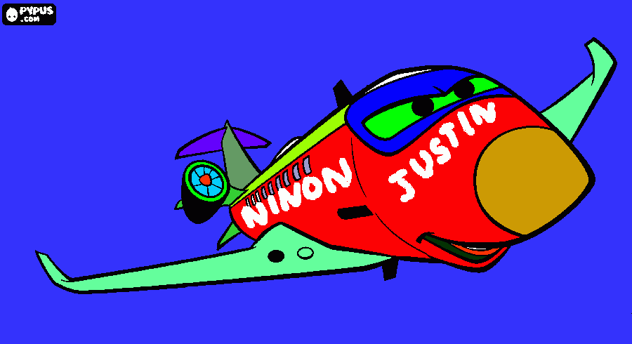 dessin Avion dessiné par justin