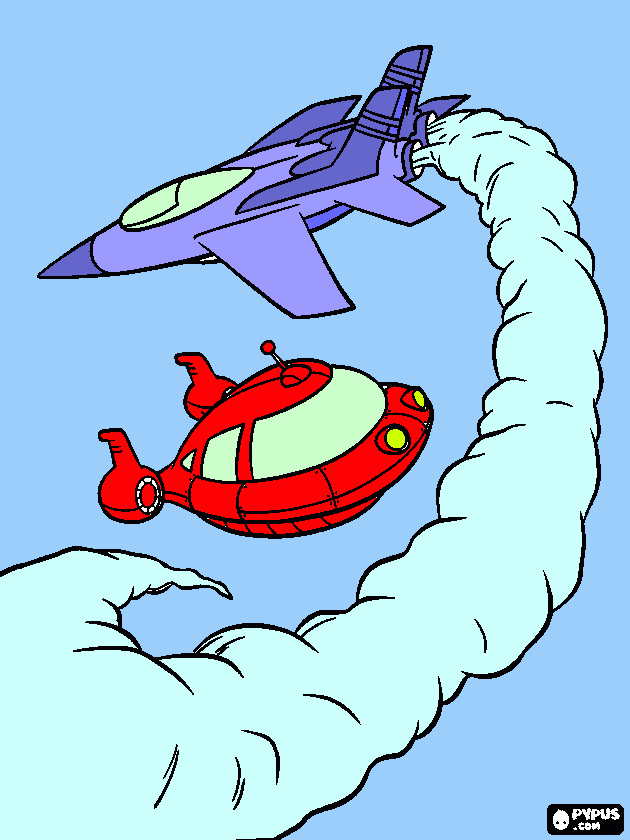 dessin avion à reaction