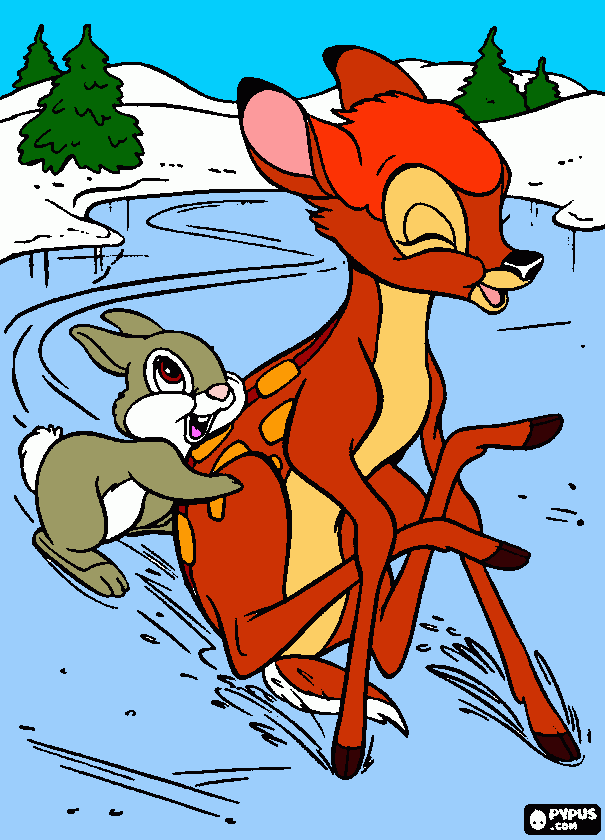 dessin bambi etpanpan