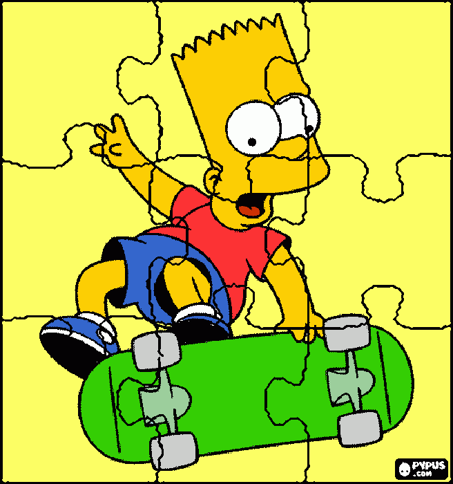 dessin bart puzzle