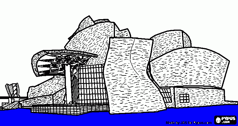 dessin bilbao guggenheim