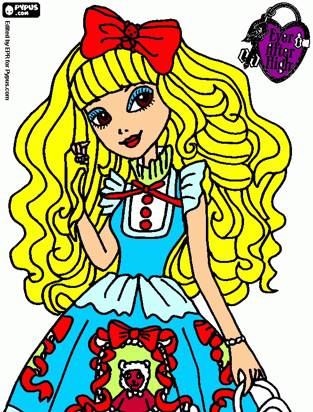 dessin blondie lockes