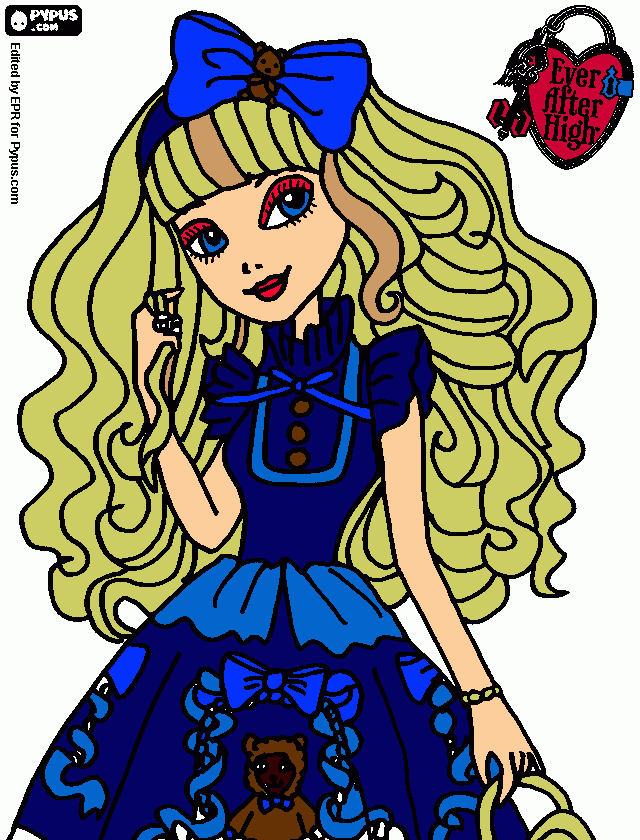 dessin Blondine