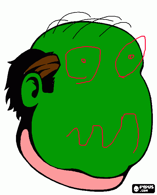 dessin Bonhomme avec gros yeux