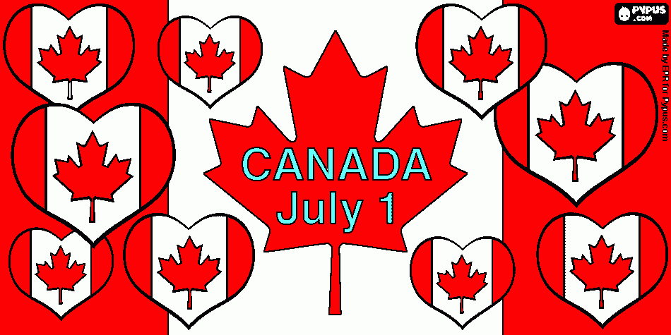 dessin bonne fete du canada