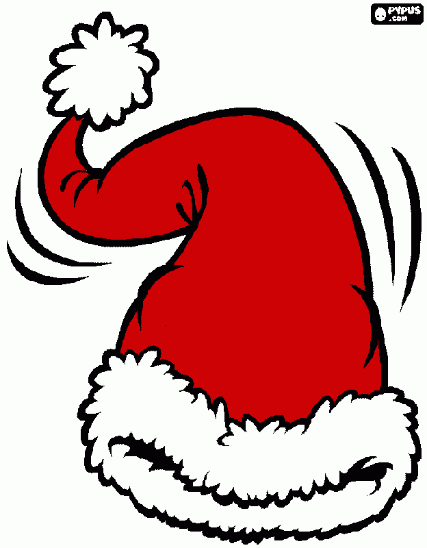 dessin bonnet de pére noël