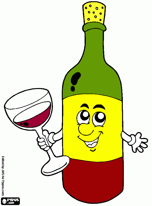dessin bouteille vin 2