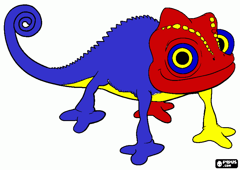 dessin cameleon