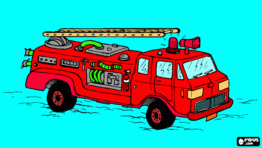 dessin Camion de pompiers supérieur