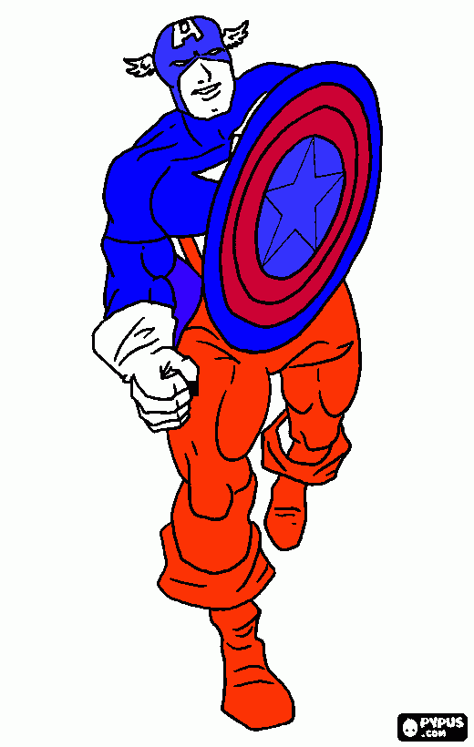 dessin Capitain America de la part d'Owen