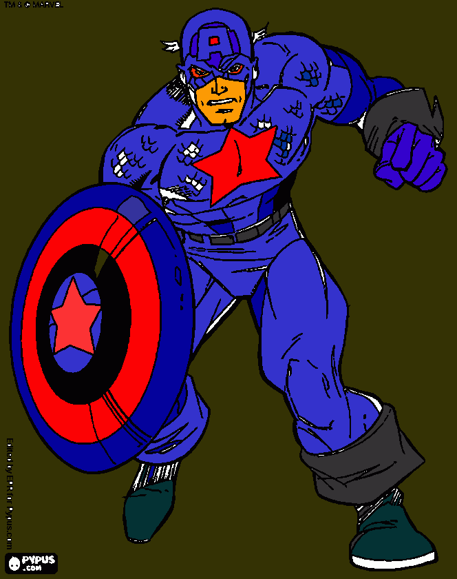 dessin Capitaine America